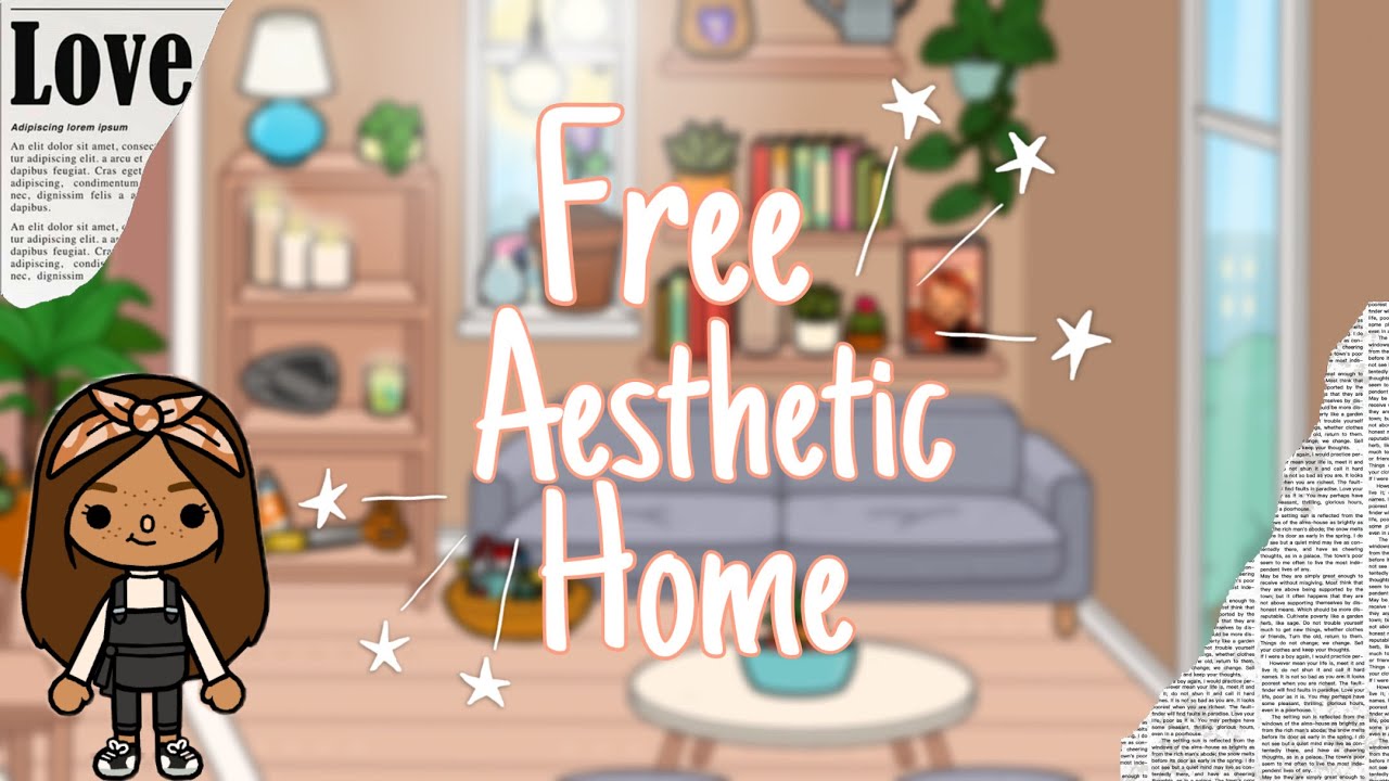 Free Aesthetic House Design // Toca Life World // - YouTube