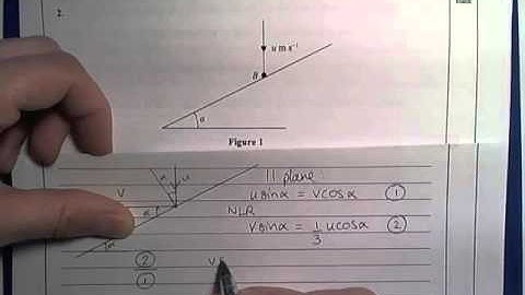 Edexcel M4 June 2013R Q2 worked solutions elastic collisions