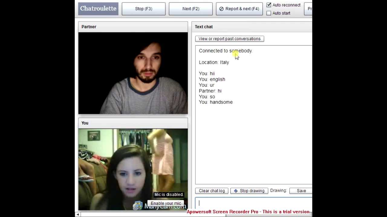 Chatroulette/Omegle - Fake webcam on chatroulette. 
