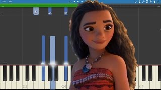 How to play I Am Moana (Song of the Ancestors) - EASY Piano Tutorial - Moana Soundtrack chords