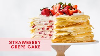 Strawberry Crepe Cake