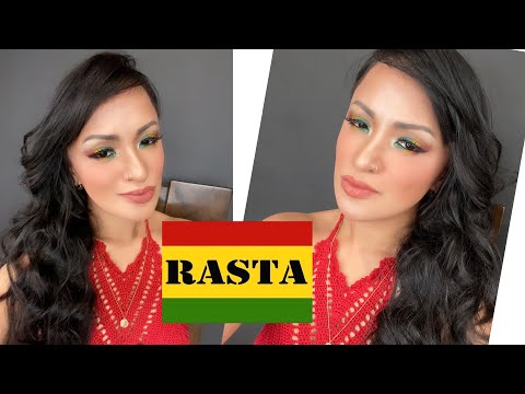 Rasta Reggae Inspired makeup Look | Bob Marley Inspired Makeup Tutorial