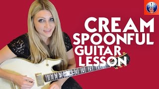 Cream Spoonful Guitar Lesson - Cream Blues Lick Lesson chords
