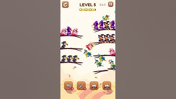 Bird Sort 2: Color Puzzle Level 5 #games #gameplay #gaming