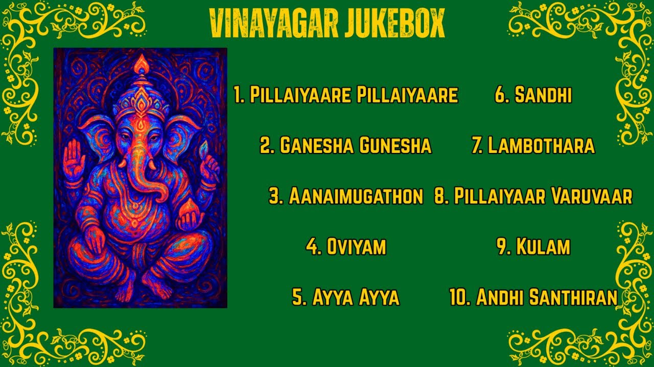 Vinayagar Devotional Songs Jukebox | Jukebox 1 | 10 Tamil Full Songs | Balasubramanian Rajadurai