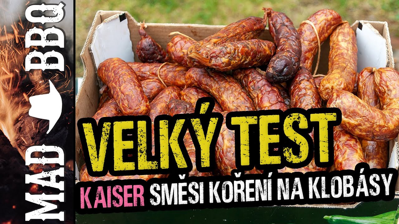 Velký test kořenících směsí na klobásy KAISER | Uzení ze směsí | MAD BBQ