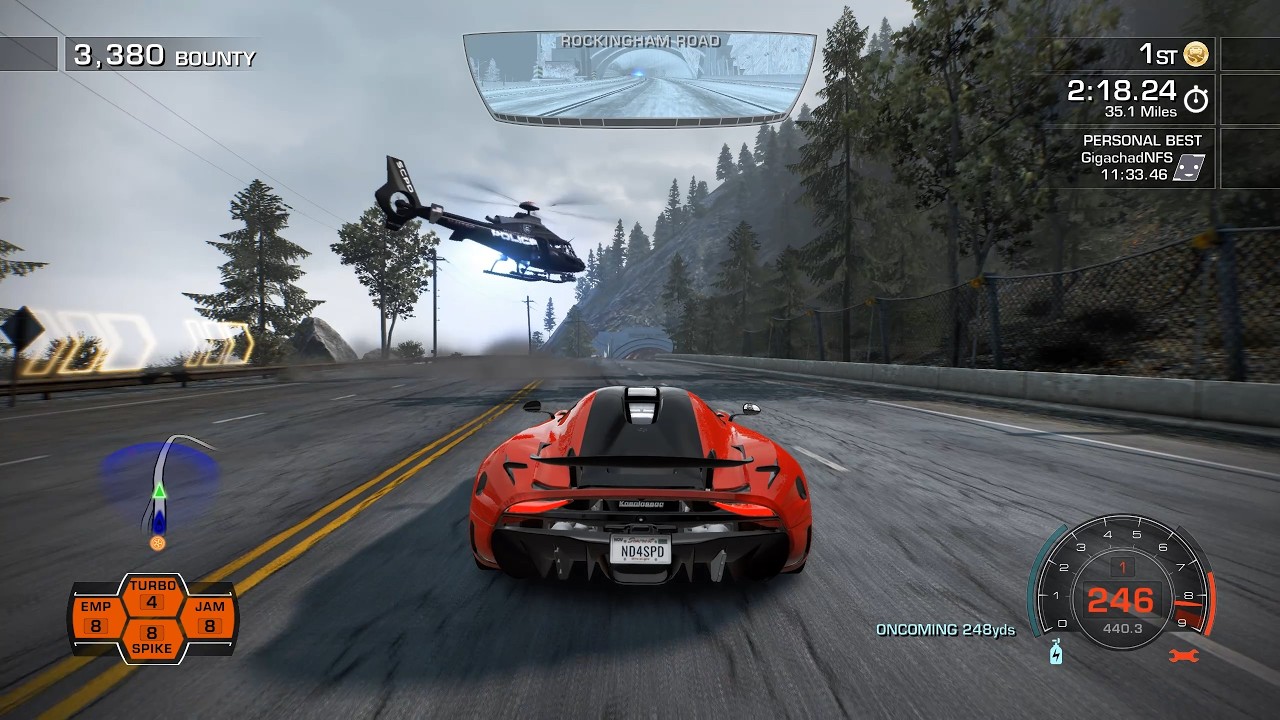 Koenigsegg Regera with Blistering Acceleration in Seacrest Tour Hot Pursuit