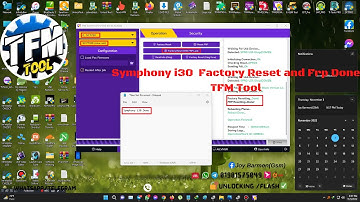 Symphony i30  Factory Reset and Frp Done TFM Tool