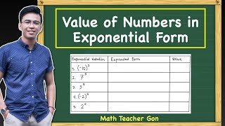 Value of Numbers in Exponential Form - Grade 6 Week 5 @MathTeacherGon