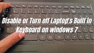 How to Disable or Turn off Laptop