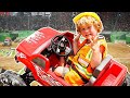 Monster Trucks Kids PlayTime with Construction Yard - Braxton and Ryder Funny Kids Moments