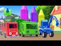 Skip to my lou dance song  learn colours with cars  beep beep cars nursery rhymes  kids songs