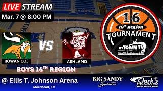 Boys 16th Region Basketball Tournament - Rowan County vs Ashland