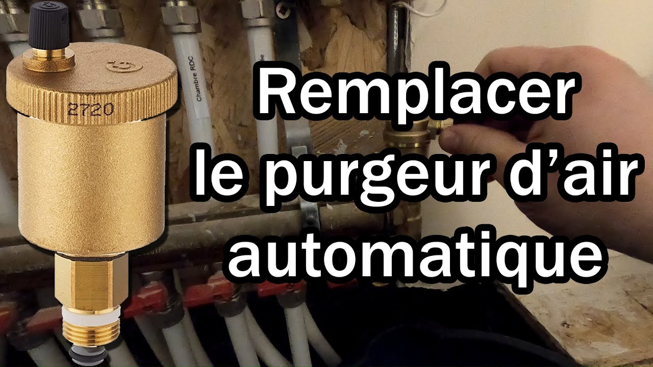 Purgeur d'air automatique hygroscopique pour radiateurs.