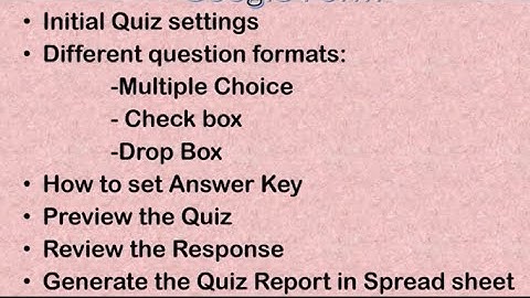 How to create an auto grading quiz in google forms
