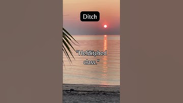 Do you know what DITCH means? --- Learn English with Kevin 😁😉 #learnenglish #funenglish