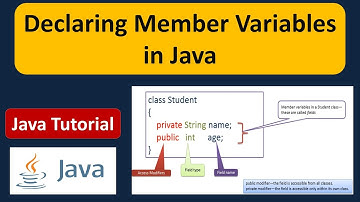 Declaring Member Variables in Java | Java Declaring Member Variables | Java Tutorial