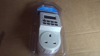 Eurosonic 24 Hour 7 Day Digital Programmable Timer Plug-in Type quick look