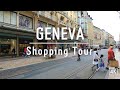 GENEVA 4K 🇨🇭  Geneva city walk, Geneva 4k walking shopping