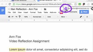 Google Classroom, Docs and Comments