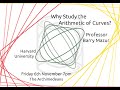 Why Study the Arithmetic of Curves? - Prof. Barry Mazur - The Archimedeans