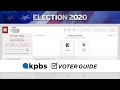 Election 2020 how to use the kpbs general election voter guide