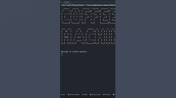 Coffee Machine code using python #python #shorts