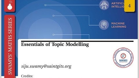 Essentials of Topic modelling