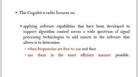 Lec8 WN unit5 4G cognitive radio