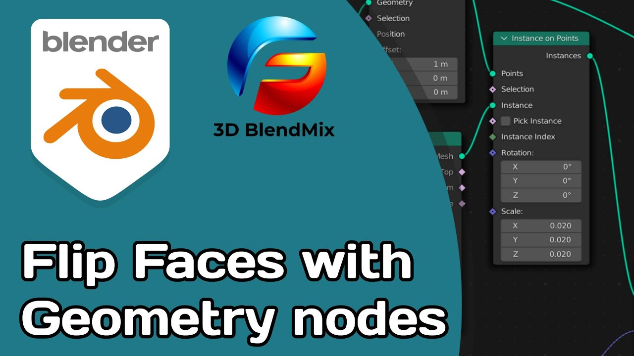How to flip faces with geometry nodes in Blender