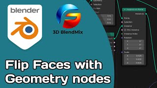 How to flip faces with geometry nodes in Blender