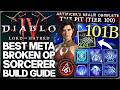 Diablo 4 - New Best OP BILLION DPS Sorcerer Build - Season 13 Meta Static Field Blizzard T12 Guide!