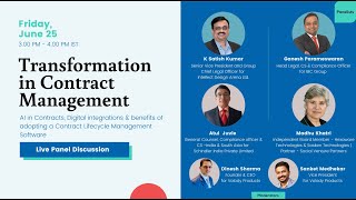 Webinar - Transformation in Contract Management