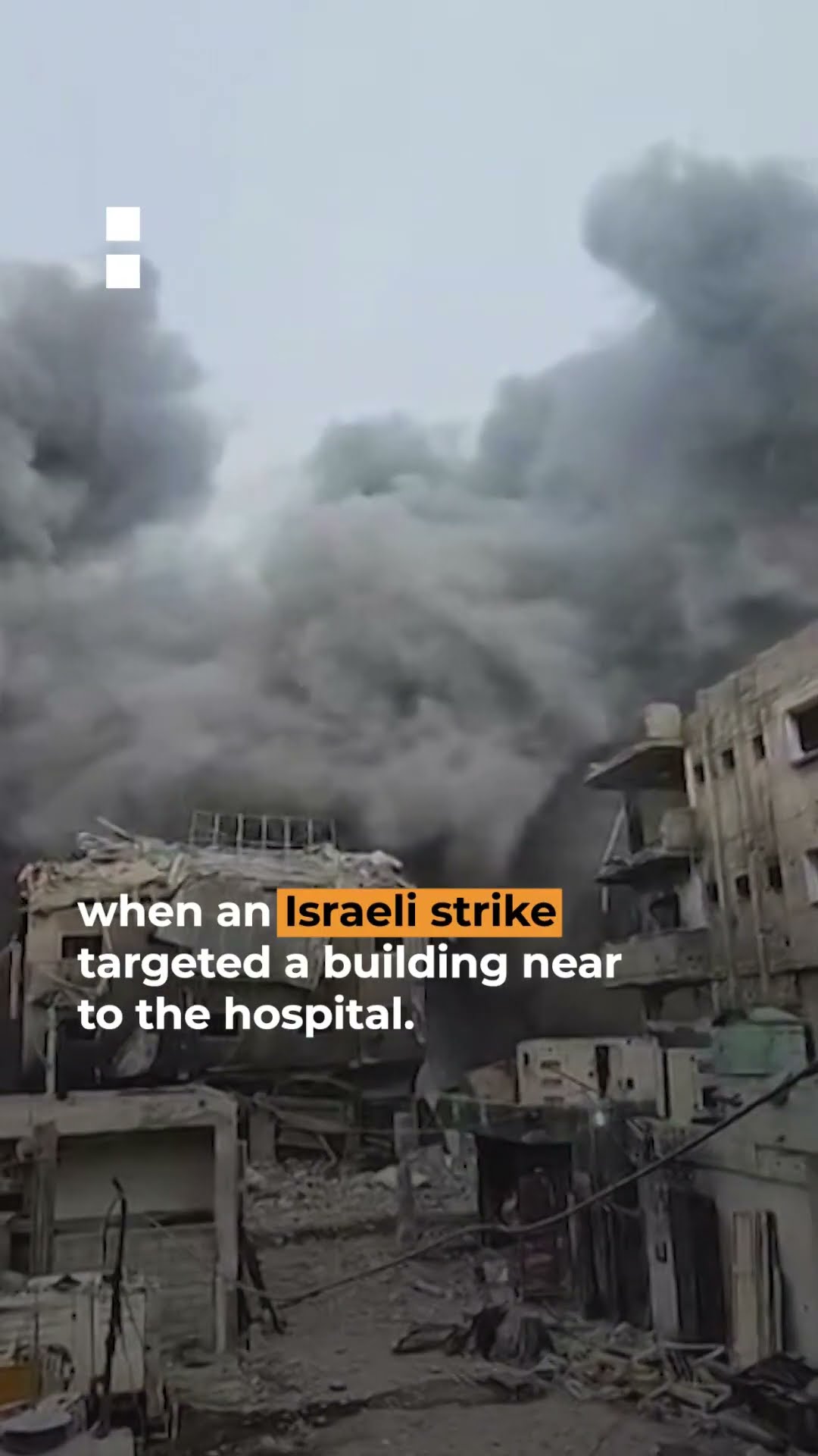 Doctors and patients forced out of Gaza hospital during Israeli raid | AJ#shorts