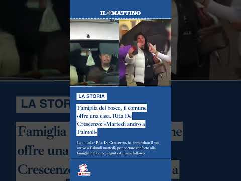 Video Famiglia del bosco, il comune offre una casa. Rita De Crescenzo: «Martedì andrò a Palmoli»