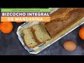 BIZCOCHO INTEGRAL DE MANDARINA | Bizcocho esponjoso de claras con mandarina | Bizcocho saludable