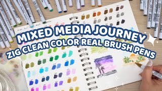 My mixed journey so far with the Zig Clean Color Real Brush pens