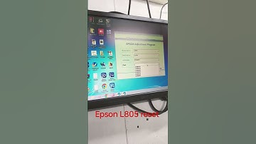 Epson printer L 805 reset Ink pad reset