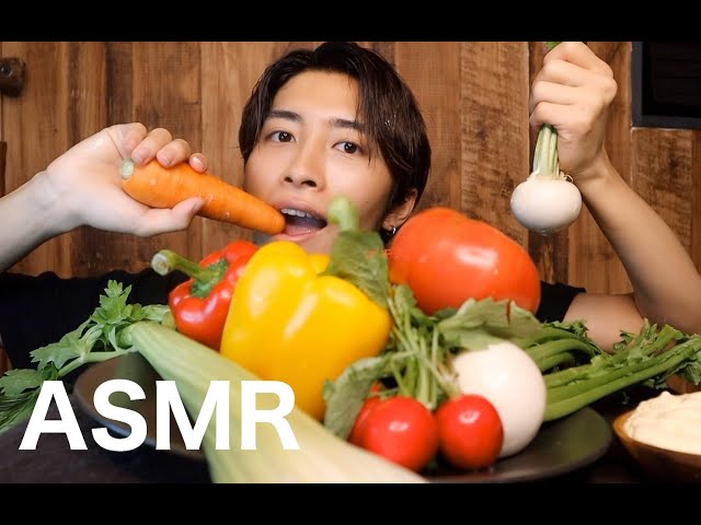 [ASMR] 野菜を食べ放題したら最高過ぎた　[咀嚼音]