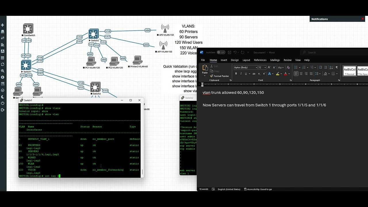 Add VLAN 90 to LAG Interface For Server Communication