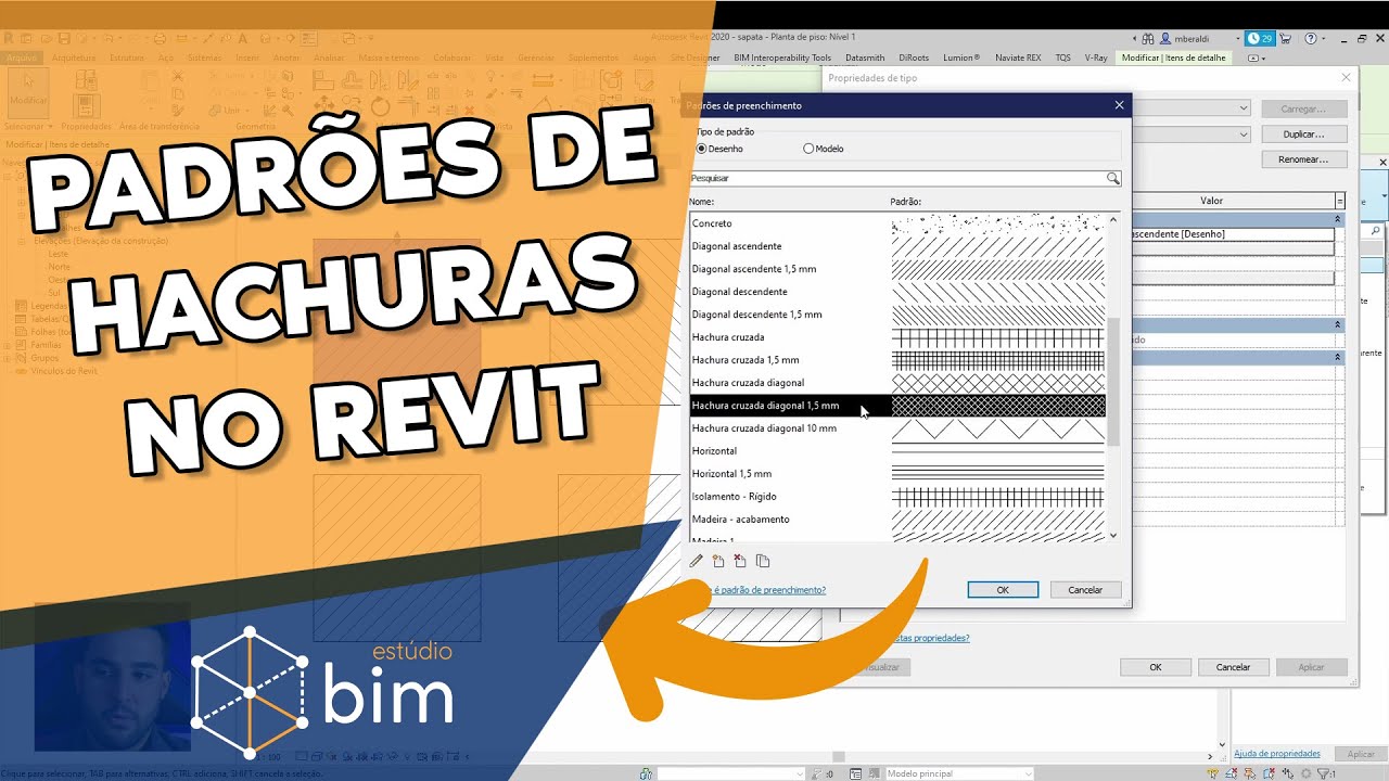 Capa do vídeo: Personalize os padrões de Hachuras do Revit!