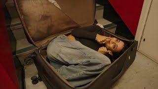 Faling Down The Stairs Inside A Suitcase!?! 😱👀