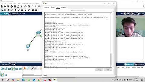 TRIỂN KHAI GIAO THỨC TELNET TRUY CẬP  XA ĐẾN CÁC THIẾT BỊ MẠNG LAN MÔ PHỎNG BẰNG CISCO PACKET TRACER