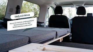 BOXIO RACK mit Rücksitzbank? Auto zum Camper umbauen ohne Ausbau!