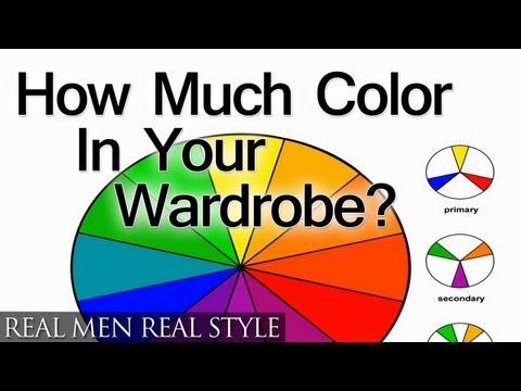 Color In Your Wardrobe? What Percent Of Color Should Be In A Man's Closet - How Men Use Colors