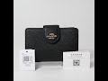 COACH Medium Corner Zip Wallet コーチ レザー ミディアム コーナージップ ウォレット財布 アウトレット 6390IMBLK