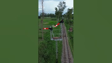 Semaphore Arm Signaling System. #highlight #railway #viralvideo #viralvedio2025