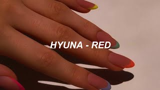 HYUNA 현아 - 'Red (빨개요)' Easy Lyrics