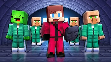 JJ Became Fake Guard to Troll Mikey in Squid Game 2 in Minecraft (Maizen)