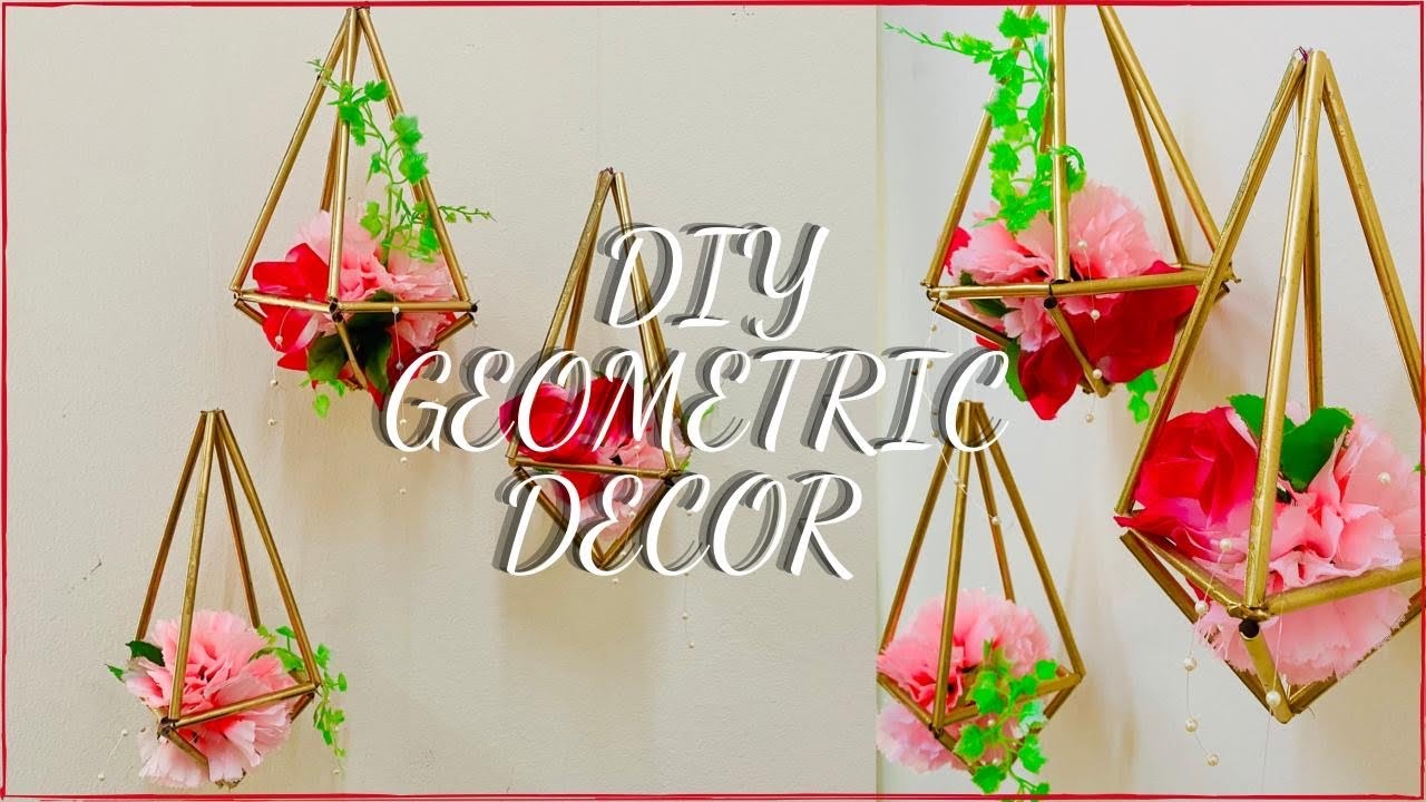 DIY Geometric Decor || room decor ideas || simple & easy DIY
